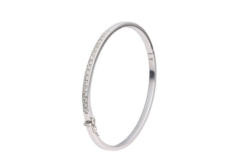 white gold diamond bracelet | 0.6 carats, 15.93g