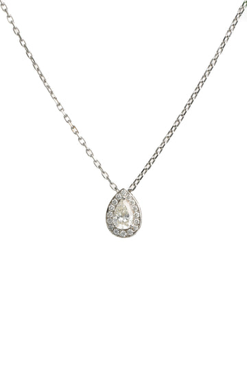 Pear Shape Pendant | White Diamond 0.09 carats, Pear 0.29 carats, 2.75g