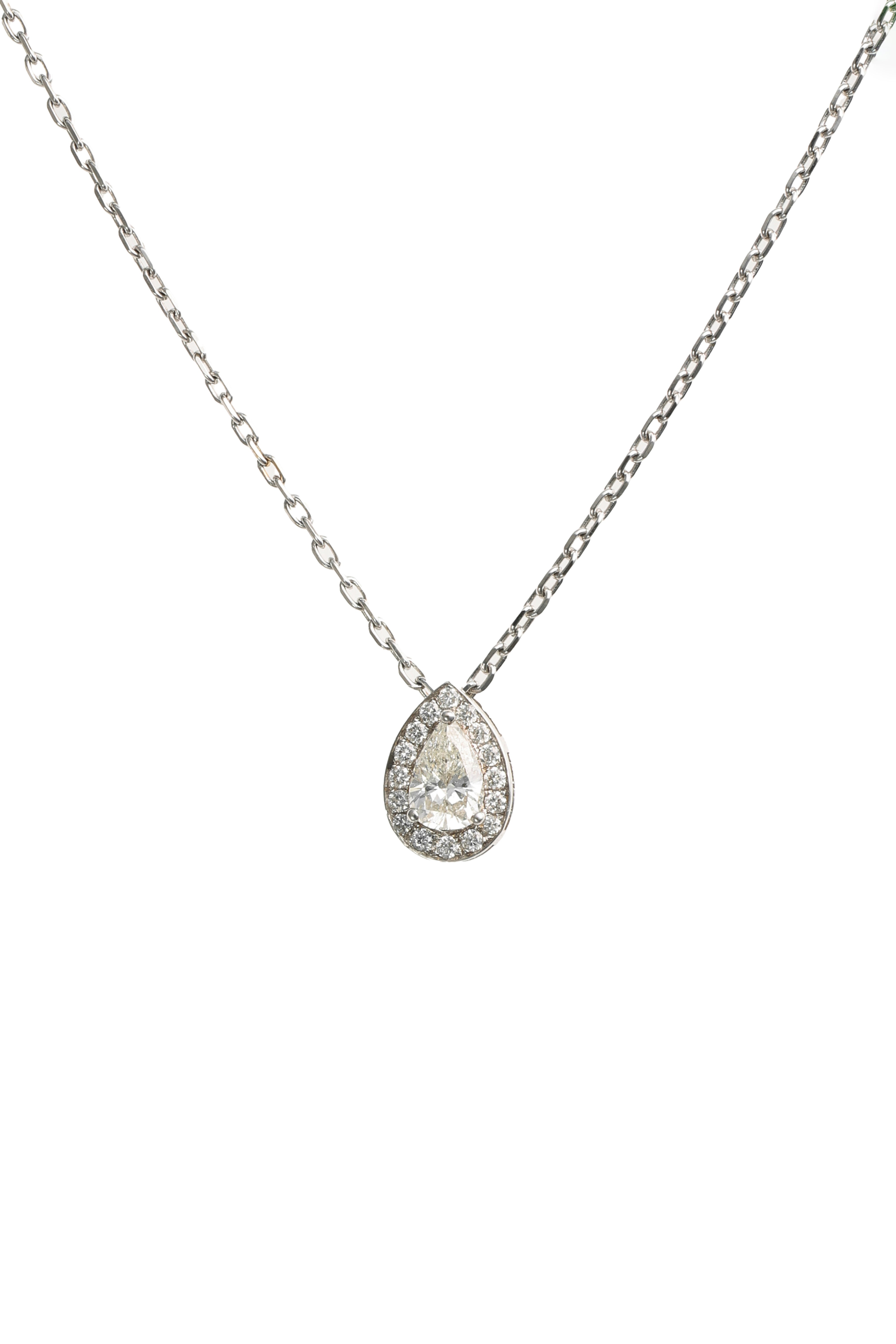 Pear Shape Pendant | White Diamond 0.09 carats, Pear 0.29 carats, 2.75g