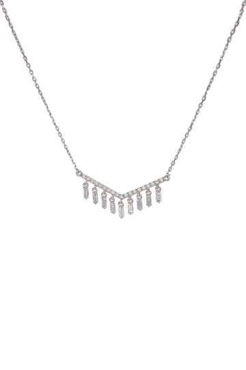 Baguette Diamond Pendant, HRD certified | 0.53ct, 3.84g