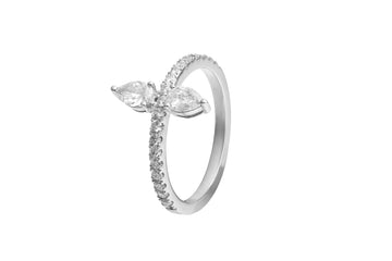 Pear Shaped White Diamond Ring | 0.79 carats, 2.7g