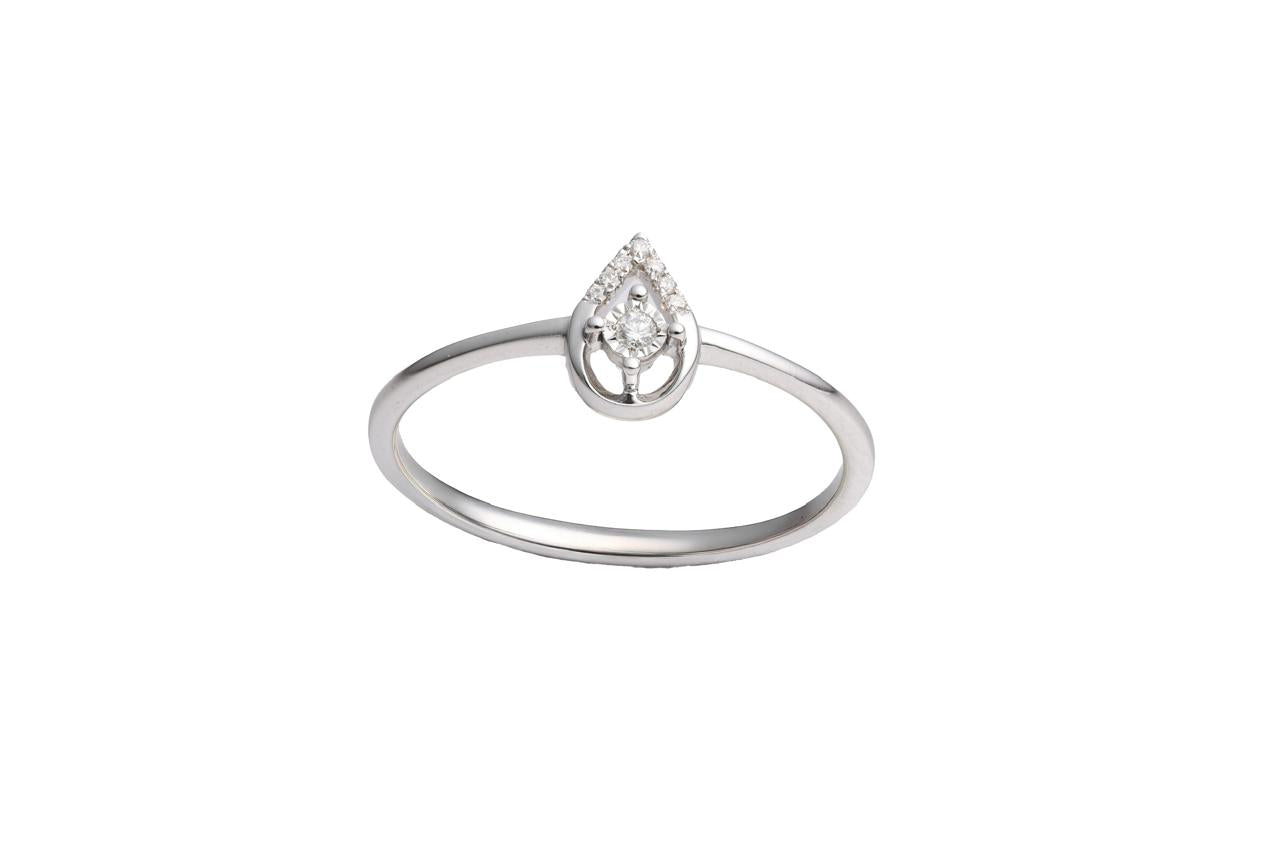 Pear Diamond Ring | 0.03 carats, 1.35g