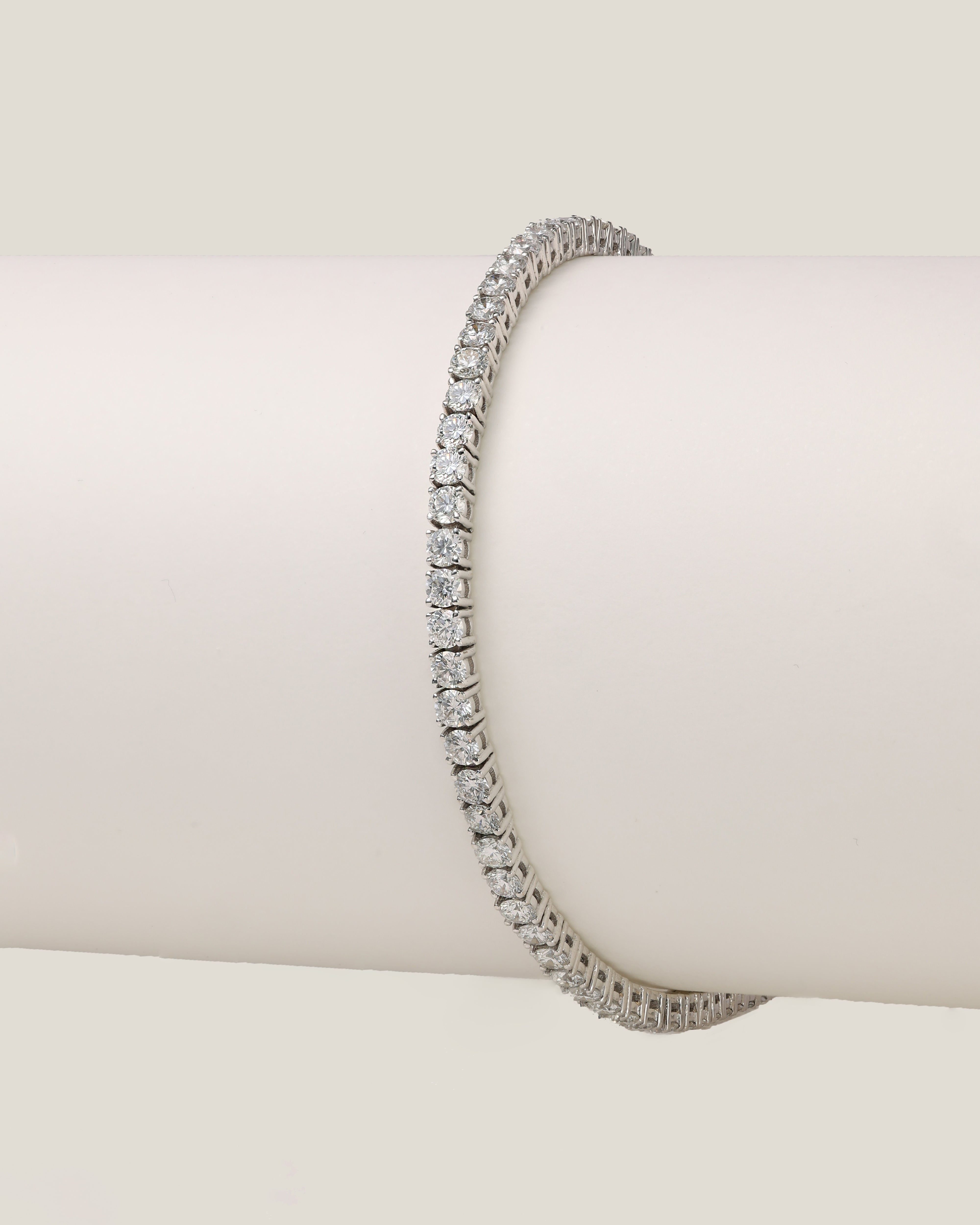 White Diamond Tennis Bracelet | 4.99 Carats, 10.2g