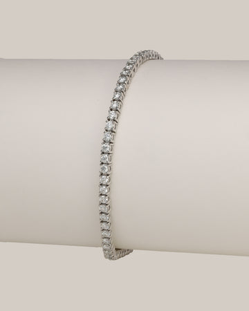 White Diamond Tennis Bracelet | 8.4 Carats, 2.98g