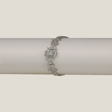 Baguette White Diamond Bracelet | White Diamond 0.71 carats, Baguette 0.161 carats, 8.32g