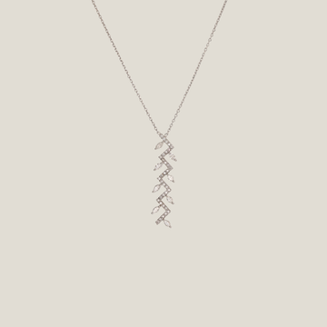 Elegant Leafs Marquise Diamond Neckalce | 0.66 Carats, 3.22g