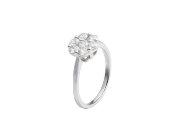 Round Diamond Illusion Ring |  0.51 carats, 2.28g