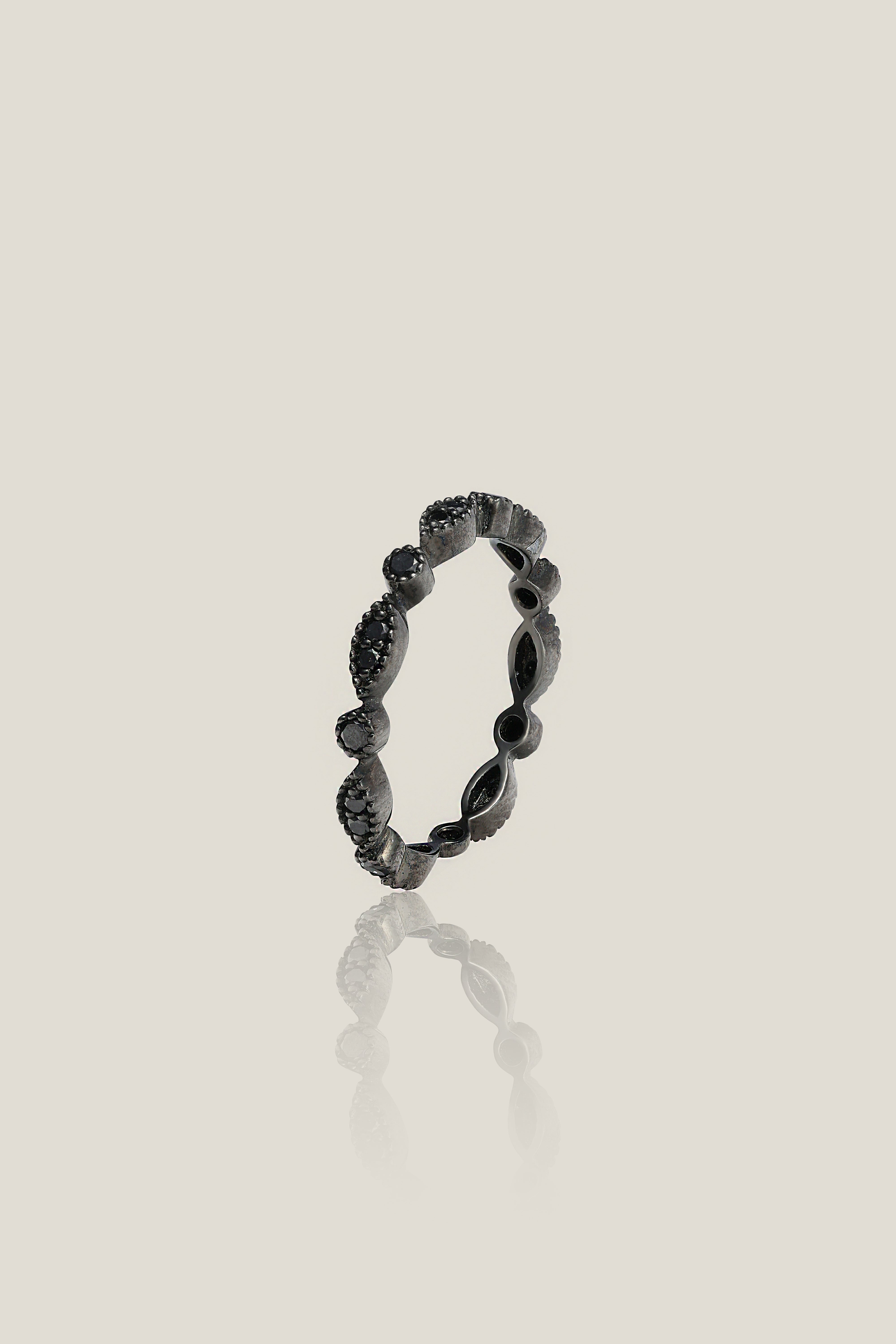 Black Diamond Ring | Black Diamond 0.37 carats, 2.24g