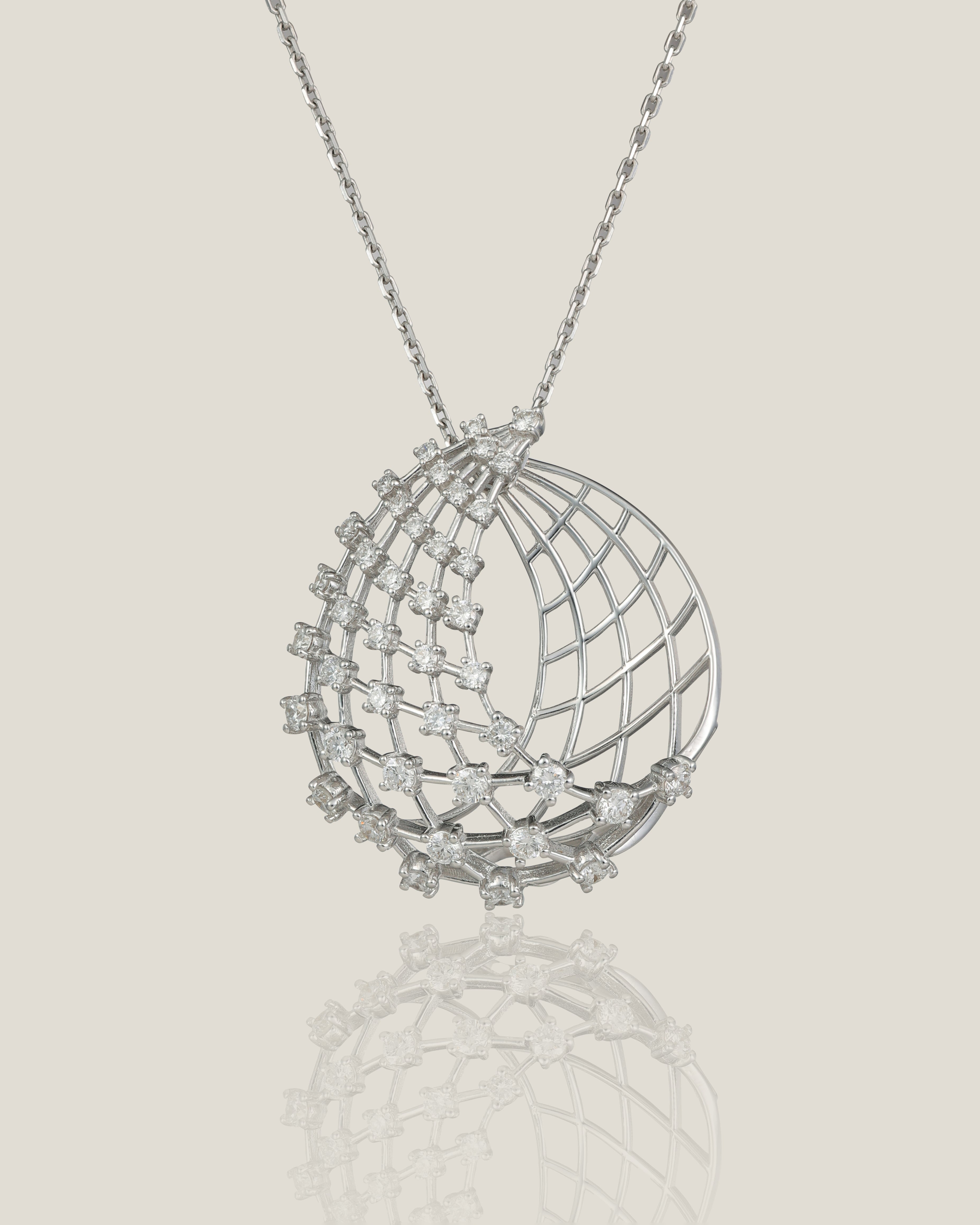 White Diamond Pendant | White Diamond 0.4 carats, 5.64g