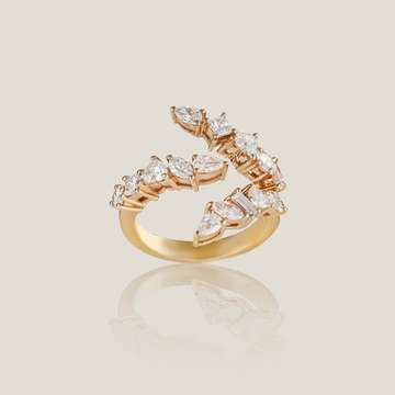 Multi Shape Diamond Ring | White Diamond 1.72 Carats, 5.29g