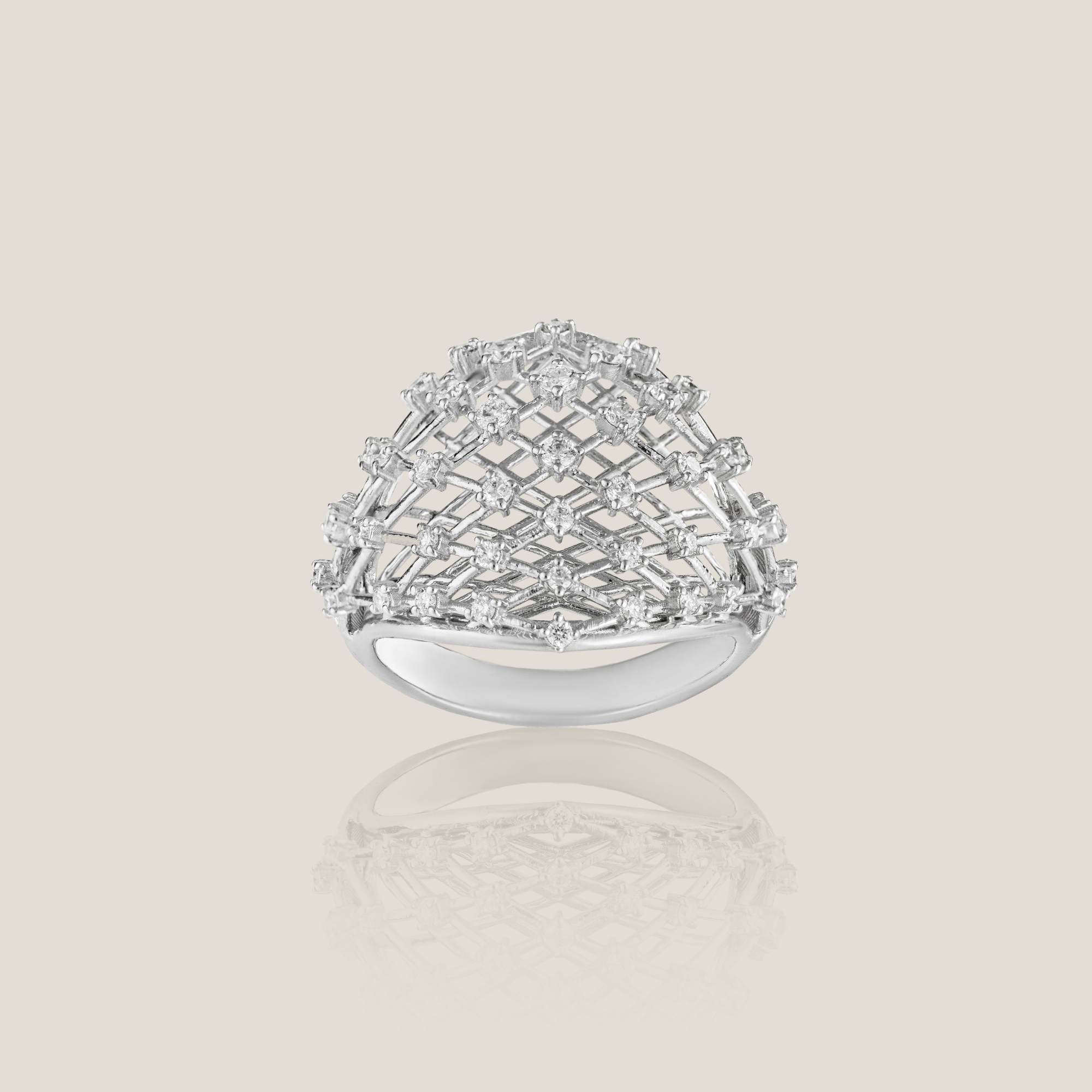 White Diamond Ring | White Diamond 0.56 Carats, 5.63g