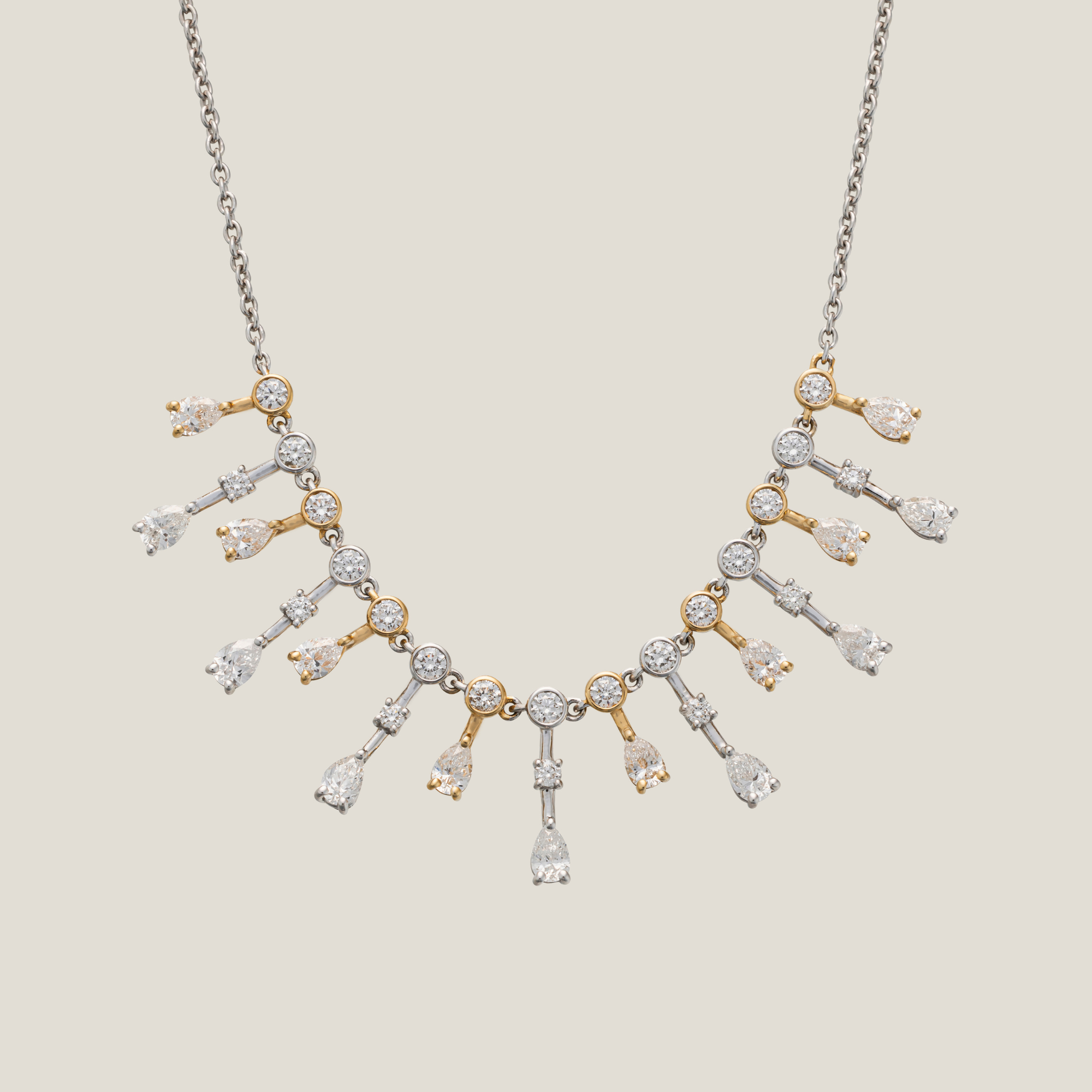 Diamond Pendant | White Diamond 0.857 Carats, Diamond 2.11 Carats, 7.39g
