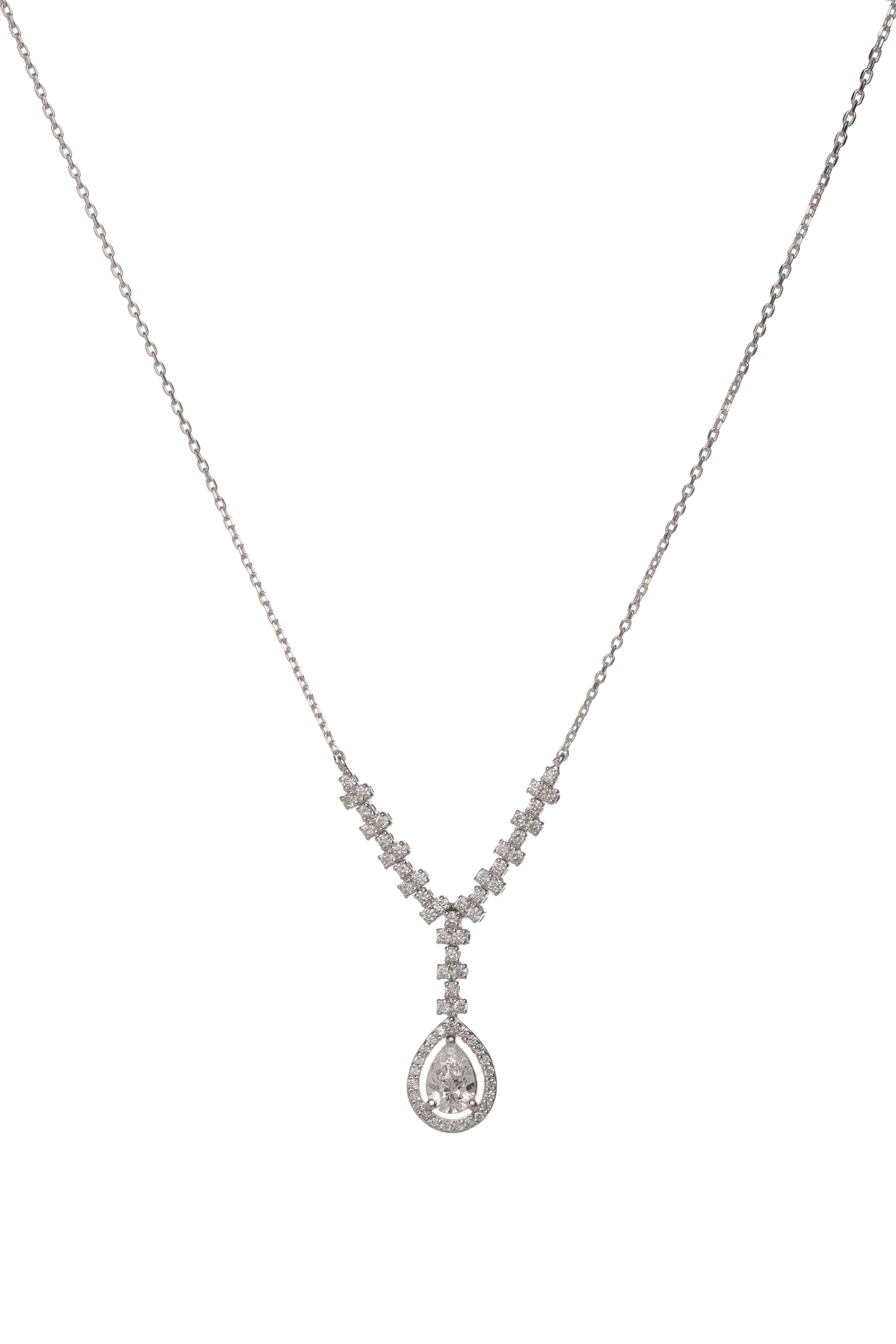 Bridal necklace |  0.46 carats, 4.09g