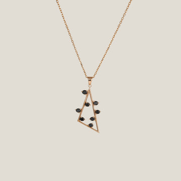 Black Triangle Necklace | 1.41 Carats, 6.69g