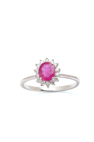 Ruby Diamond Ring | 0.81 carats, 2.22g