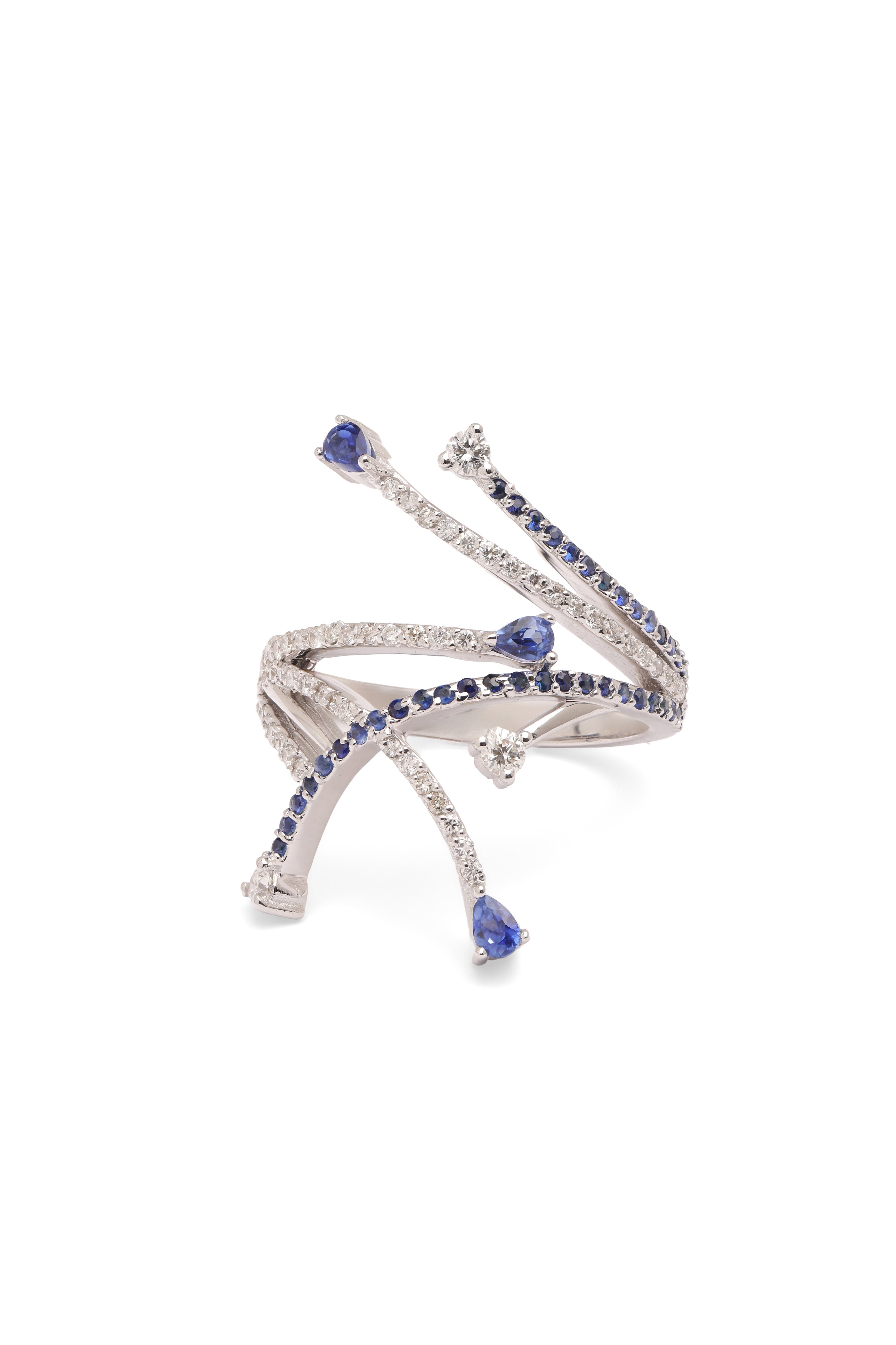 Saphire White Diamond Ring | 1.04 carats, 6.10g