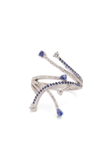 Saphire White Diamond Ring | 1.04 carats, 6.10g