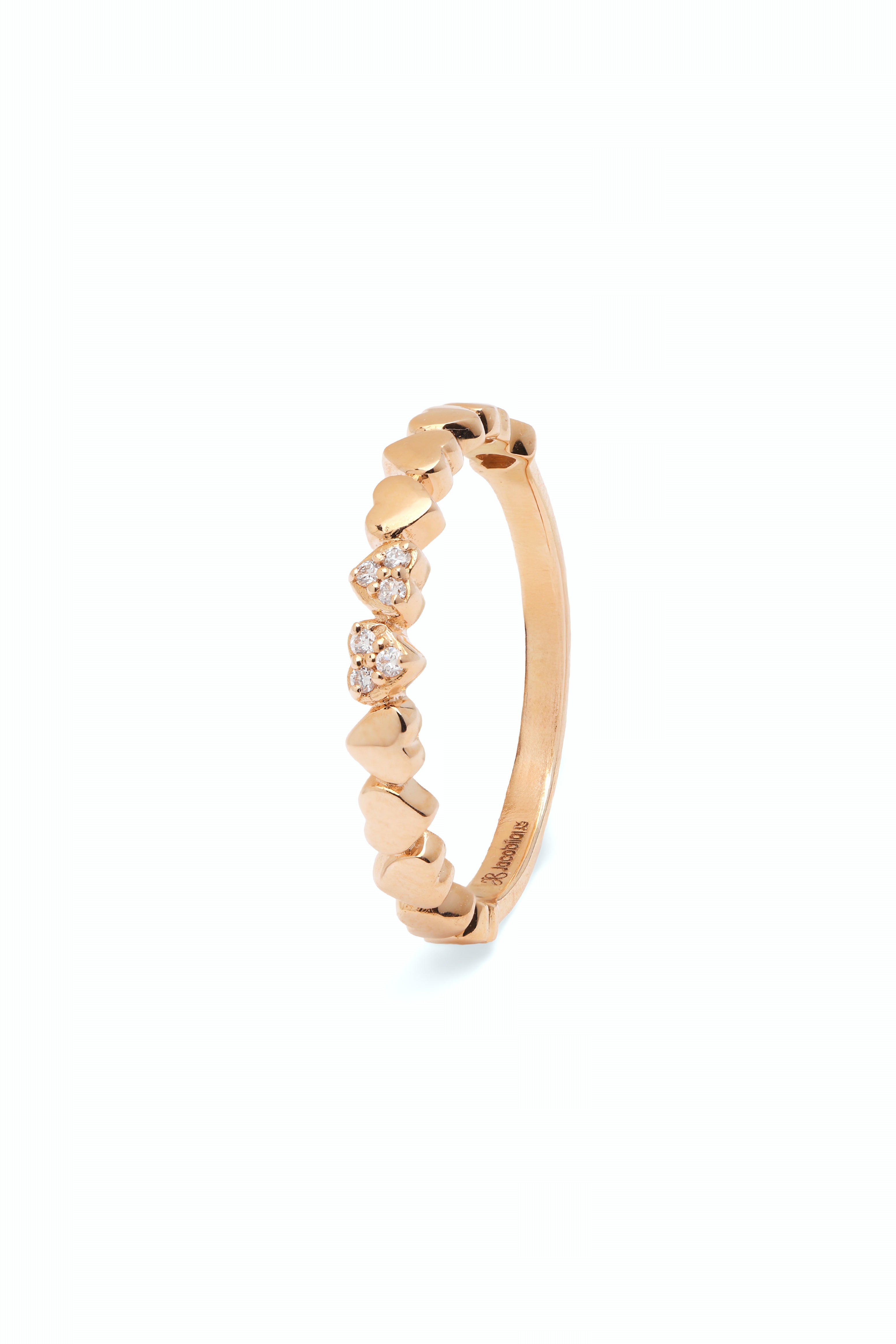 Hearts Diamond Ring | 0.03 carats, 2.2g
