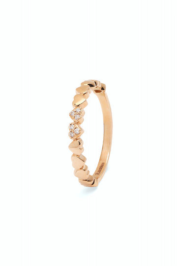 Hearts Diamond Ring | 0.03 carats, 2.2g