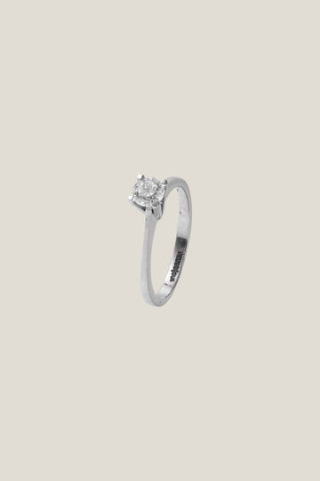 Round diamond solitaire ring | GIA certificate, 1.9g