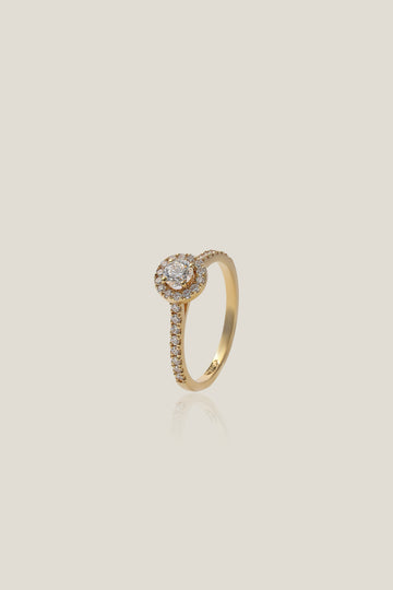 Illuaion diamond solitaire ring | 0.26 carats, 2.42g