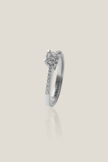 Round white diamond solitaire ring | 0.5 carats, 4.22g
