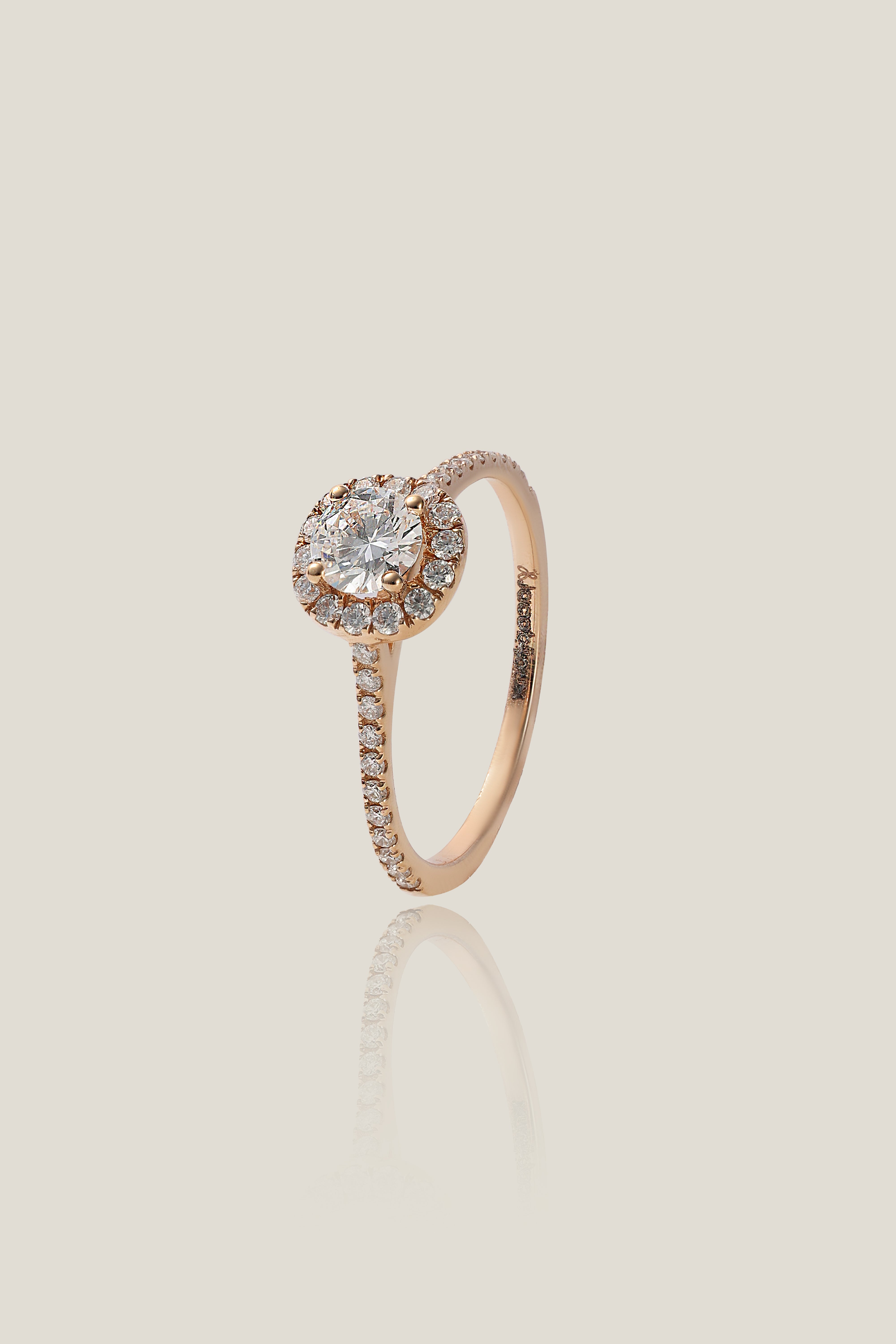 Certified Diamond Solitaire Ring | White Diamond 0.40 carats, 2.2g