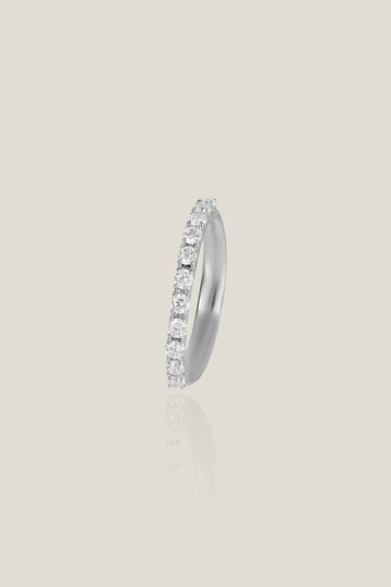 Round white diamond alliance ring | 0.55carats, 2.84g