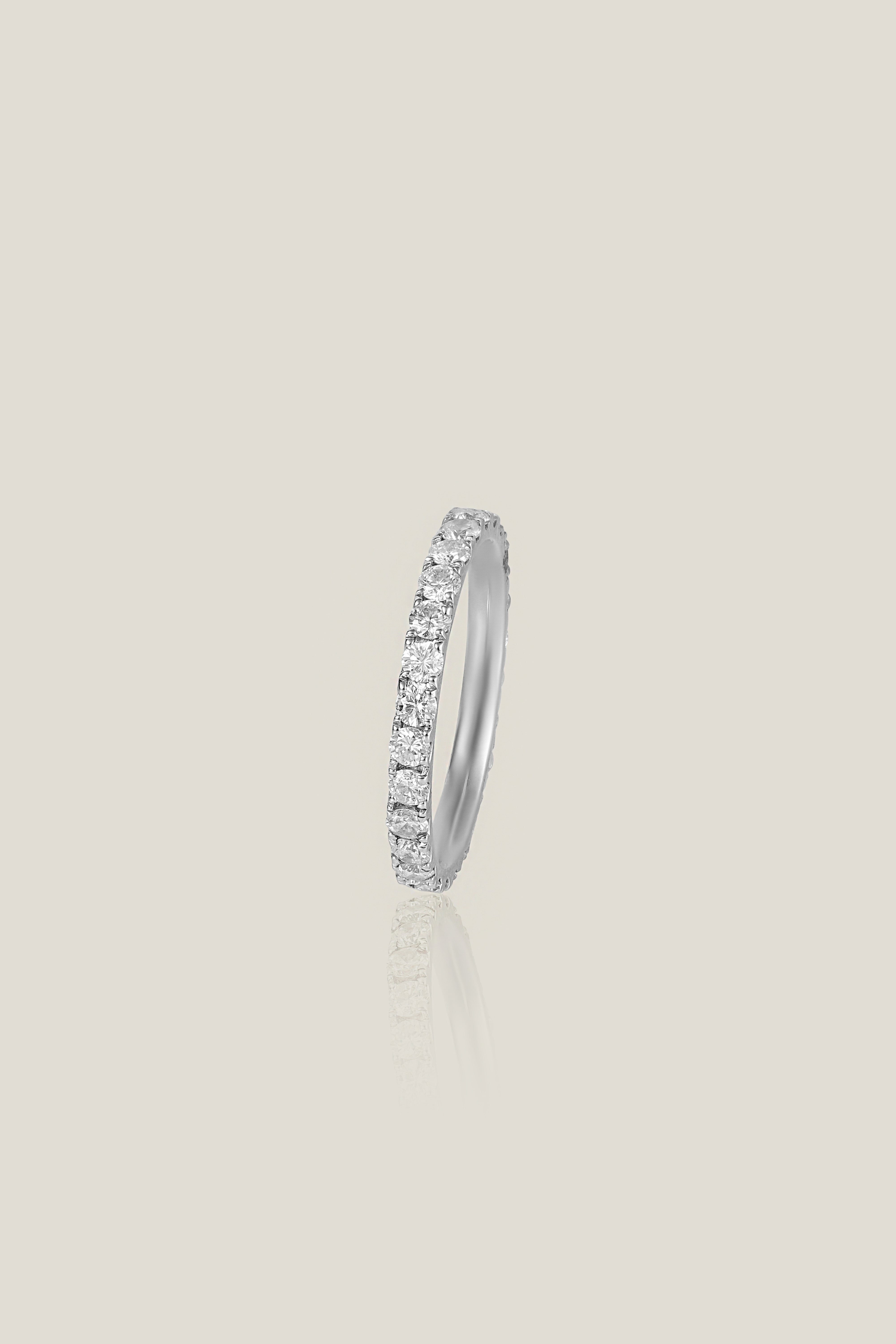 White Diamond Wedding Band | White Diamond 1.07 Carats, 2.08g