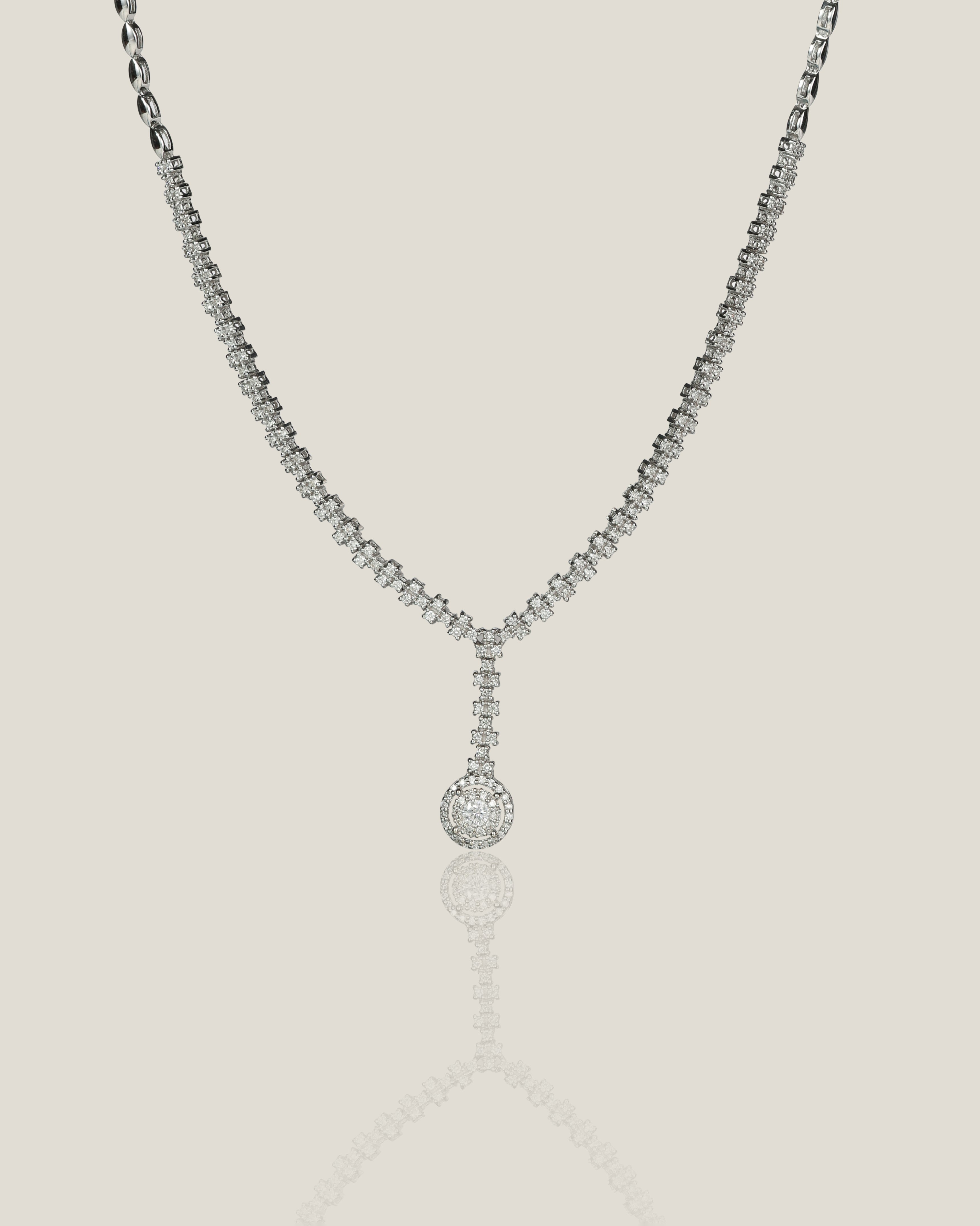 Half White Diamond Necklace | White Diamond 1.16 carats, 15.02g