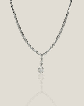 Half White Diamond Necklace | White Diamond 1.16 carats, 15.02g