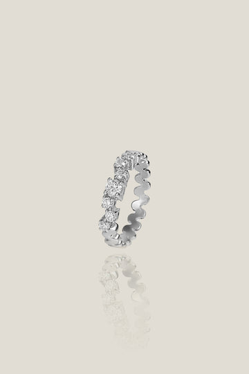 Stud White Diamond Ring | White Diamond 0.367 Carats, 2.9g